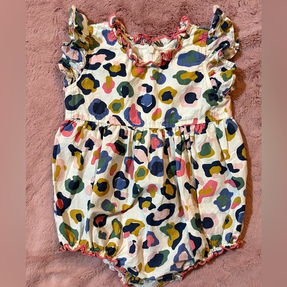 Pink Chicken Other - Pink Chicken Multicolor Leopard Print Baby One-Piece